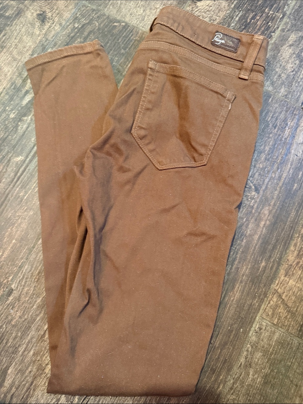 PAIGE Women's Skinny Pants in Brown